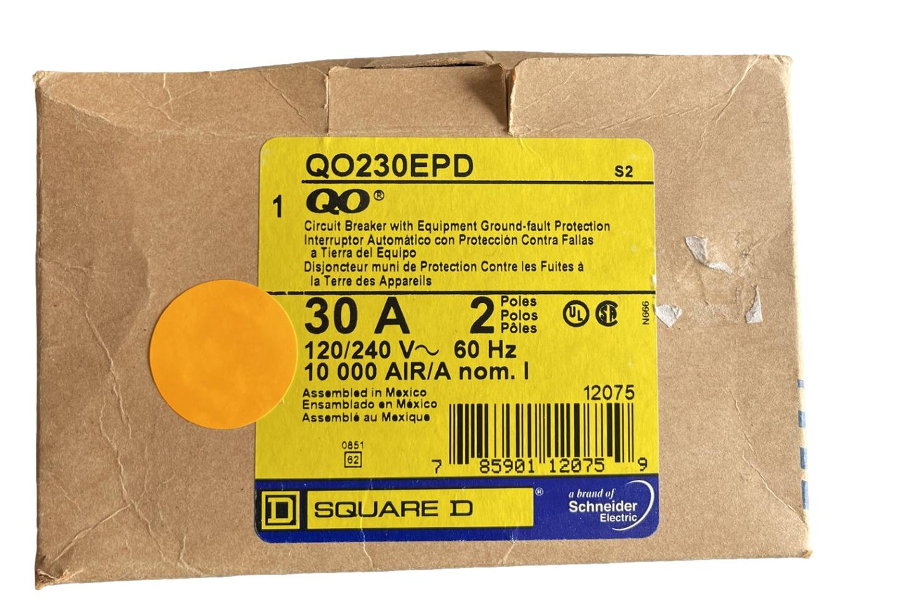 QO230EPD circuit breaker for residential and commercial panels, from ZAP Electric