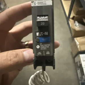 Eaton Type BR BRN120DF 20A 1-Pole 120V Dual-Function AFCI/GFCI Breaker