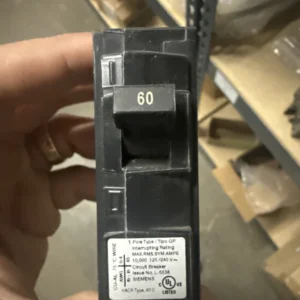 Siemens Q160 60A 1-Pole 120/240V Plug-In Breaker