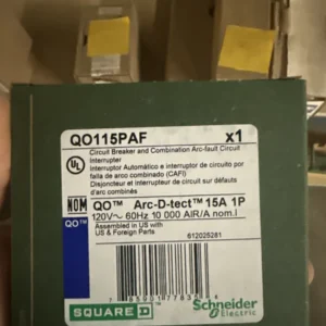 Square D QO115PAF 15A 1-Pole 120V Arc-Fault (AFCI) Plug-On-Neutral Breaker